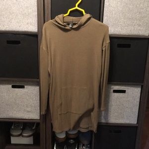 FOREVER 21 Olive Hoodie Dress